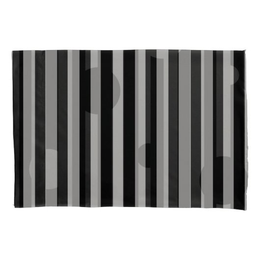 銀無地の可逆 枕カバー (正面)