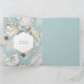 銀熱帯紅葉ブライダルシャワーカード カード (内部)