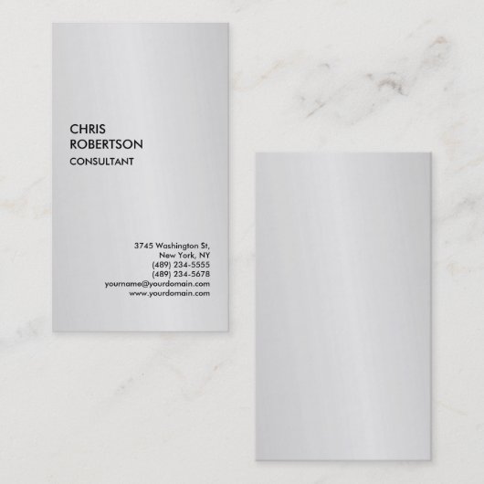 銀独占的グレモダンイ 名刺 (正面/裏面)