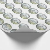 銀玉オンホワイトラッピング紙 ラッピングペーパー (角)