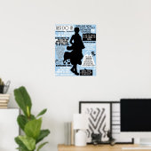 銀玉酒田銀時引用文 ポスター (ホームオフィス)