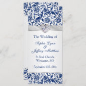 銀王室のフローラ結婚式 プログラム (正面/裏面)