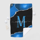 銀王室の瑪瑙 ゴルフタオル (インサイチュ)