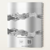 銀瑪瑙の大理石名台本エレガント2023 プランナー手帳 (裏面)