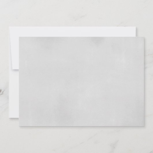 銀男女兼用白スノーフレーク赤ちゃんシャワー 招待状 (裏面)