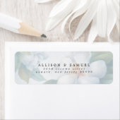 銀白色のハナミズキの花 ラベル (インサイチュ)