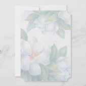 銀白色のハナミズキの花 招待状 (裏面)