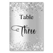 銀白色の書道表3 3 テーブルナンバー (裏面)