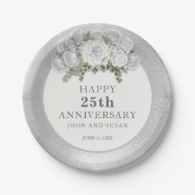 銀白色の花25周年結婚記念