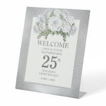 銀白色の花25周年結婚記念