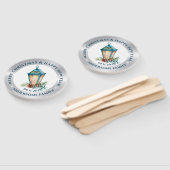 銀白色クリスマスランタン組成物 ハンドファン (組立なし)