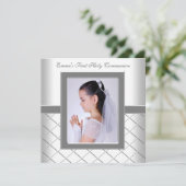 銀白色フォトガールズ第一聖餐式 招待状 (スタンド正面)