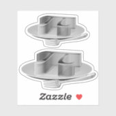 銀皿の上のパイ シール (シート)