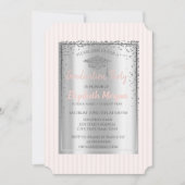 銀目盛りキャップストライプの目盛 招待状 (正面)