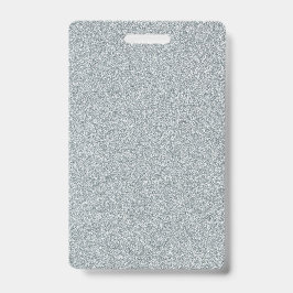 銀空白のグリッターDIYテンプレートカスタム文字 バッジ