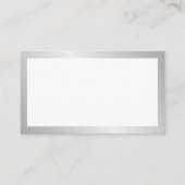 銀空白の白の結婚アドバイスと願い アドバイスカード (正面)