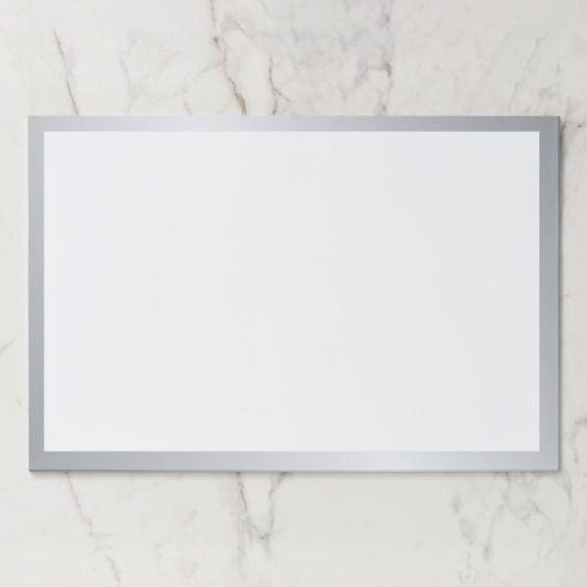 銀空白の色 ペーパーパッド (正面)