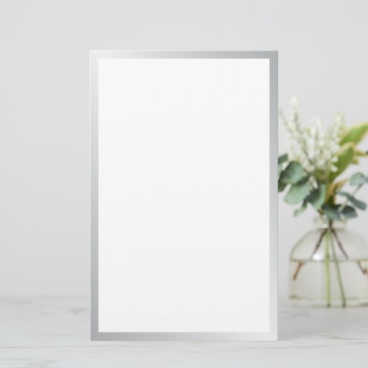 銀空白の色 便箋 (スタンド正面)