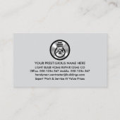 銀箔の手書きツールのアイコン 名刺 (裏面)