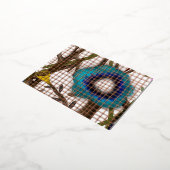 銀箔の招待状 箔招待状ポストカード (回転した状態)