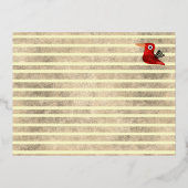 銀箔の招待状 箔招待状ポストカード (裏面)