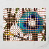 銀箔の招待状 箔招待状ポストカード (正面)