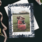 銀箔の枝メリークリスマス3写真 シーズンカード