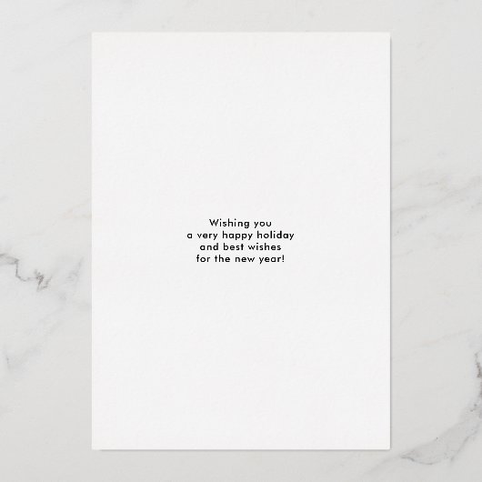 銀箔エレガントブルーメリークリスマス3の写真 箔シーズンカード (裏面)