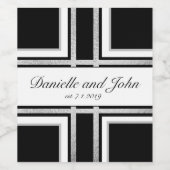 銀箔カラーブロック ワインラベル (シングルラベル)