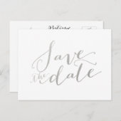 銀箔ガラス | 日付ポストカードの保存 案内ポストカード (正面/裏面)