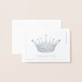 銀箔クラウンミニカード 箔カード (封筒付き正面)