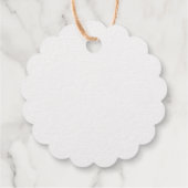 銀箔クリスマススノーフレーク フェイバータグ (裏面)