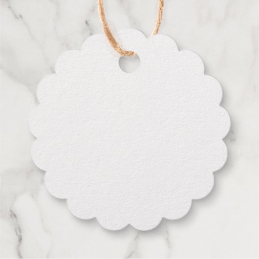 銀箔クリスマススノーフレーク フェイバータグ (裏面)