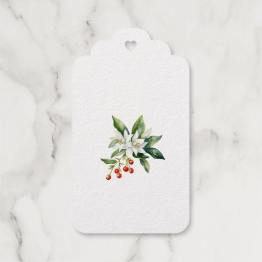 銀箔クリスマスツリーギフトラベル ギフトタグ (裏面)