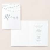 銀箔ストリングライトメニューカード 箔カード (ディスプレー)