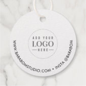 銀箔スモールビジネスサンキューパッケージングラベル フェイバータグ (裏面)