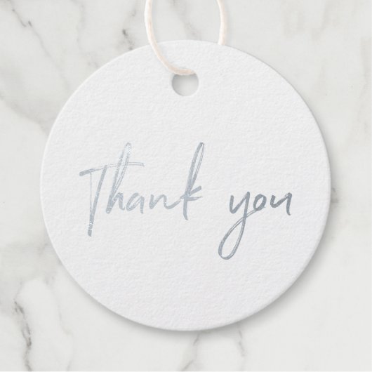 銀箔スモールビジネスサンキューパッケージングラベル フェイバータグ (正面)