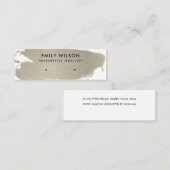銀箔ブラシストロークスタッドイヤリングディスプレイ スキニー名刺 (正面/裏面)