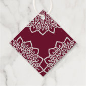 銀箔ブルゴーニュ結婚ーズ フェイバータグ (裏面)