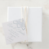 銀箔ブルゴーニュ結婚ーズ フェイバータグ (箱)