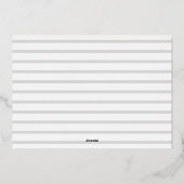 銀箔メリークリスマスフォトカード |ネイビーブルー 箔シーズンカード (裏面)