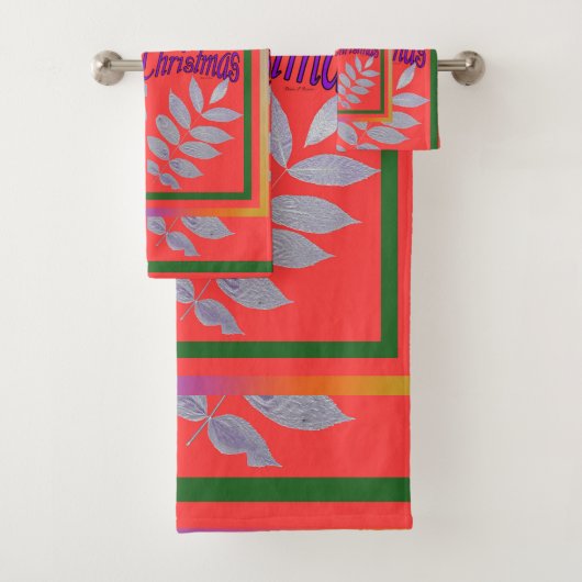 銀箔メリークリスマス バスタオルセット (インサイチュ)