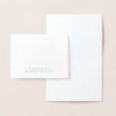 銀箔モノグラムカップル名 箔カード (ディスプレー)