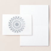 銀箔ロータスマンダラ 箔カード (ディスプレー)