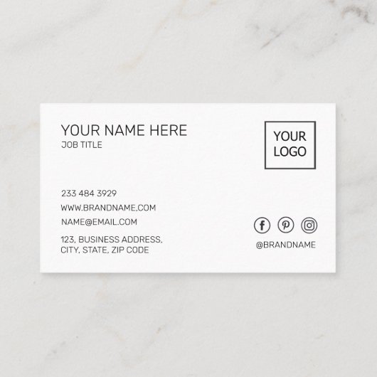 銀箔抽象芸術カスタムロゴ名刺 名刺 (裏面)