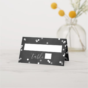 銀箔紙吹雪ブライダルシャワー プレイスカード