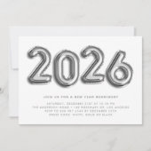 銀箔風船大晦日パーティーII 招待状 (正面)