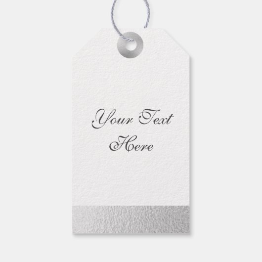 銀箔 ギフトタグ (裏面)