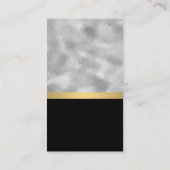 銀箔 | メタリックシャイン 名刺 (裏面)