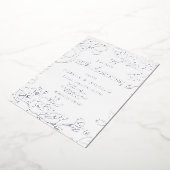 銀箔 25周年 結婚記念日 箔招待状 (回転した状態)